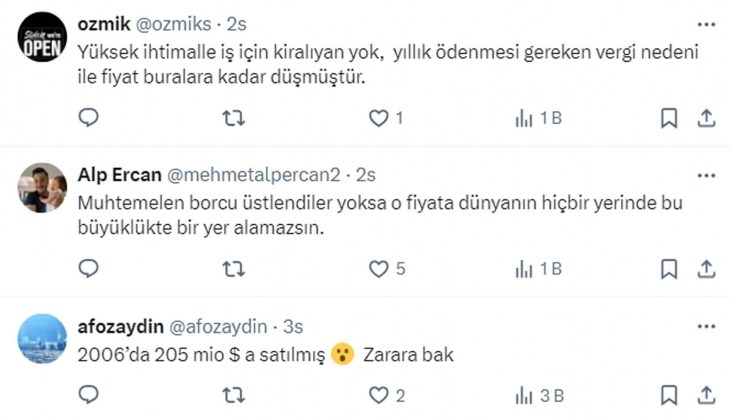 İstanbul daki 1 ev fiyatına, Baltimore da 135 bin metrekarelik gökdelen alınıyor! 