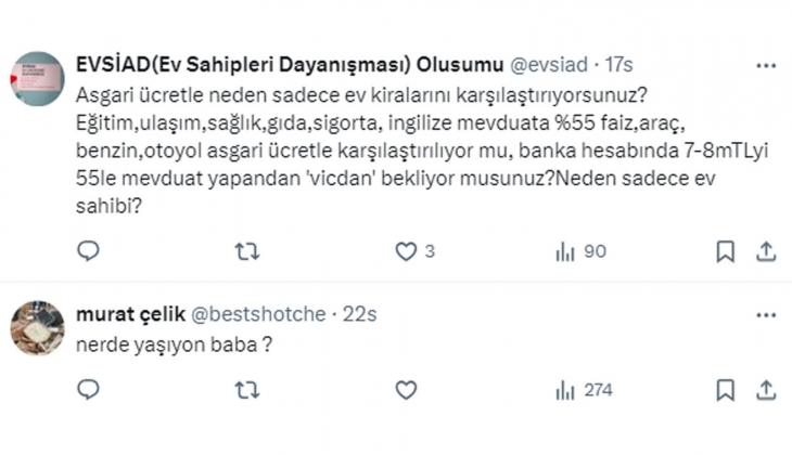 Kiralar asgari ücretin yarısına düşmeden refah olmaz önerisi: Şu an mütevazı bir ev kirası 2 asgari ücret seviyesinde!