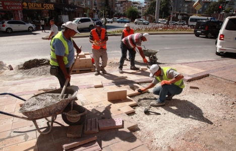 Hatay Antakya'da kaldırım çalışmaları başladı!