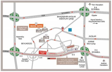 Yeşil GYO İnnovia Suites nerede?