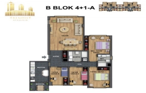 Trendist Ataşehir kat planları!