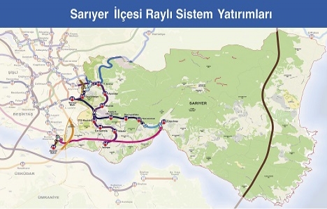 İşte İstanbul un raylı sistem haritası!