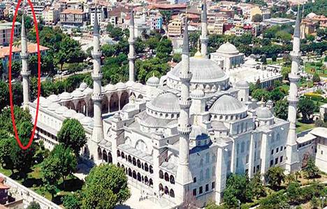 Sultanahmet Camii'nin kayan minaresi restore ediliyor!