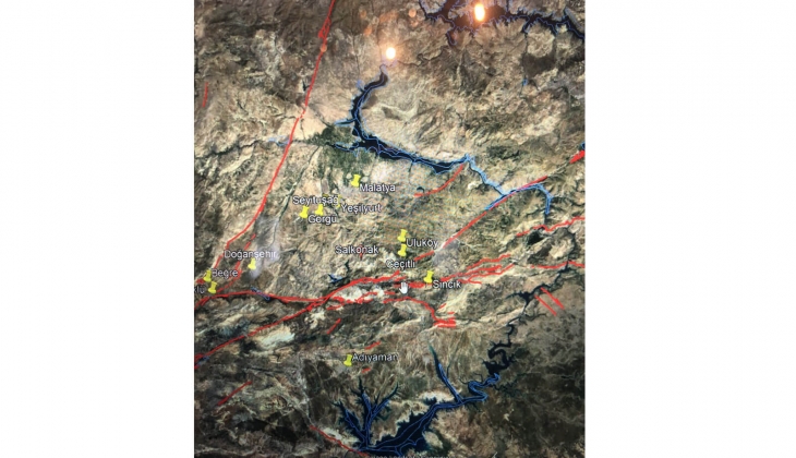 Prof. Dr. Naci Görür, yine o bölgeyi işaret etti: 6 Şubat ta buralara önemli miktarda enerji transfer edildi!