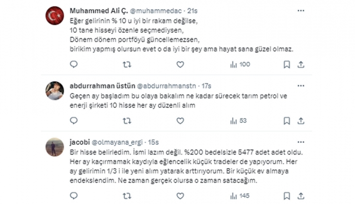 10 hisse belirle, gelirinin yüzde 10 uyla her ay düzenli alım yap!