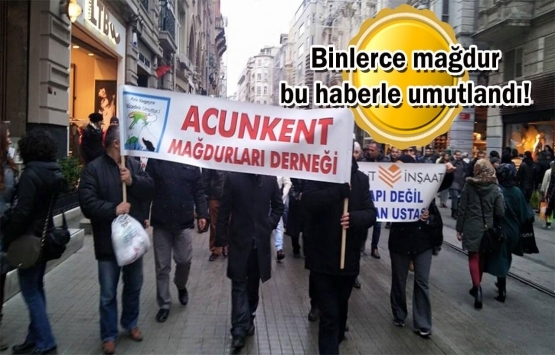 Acunkent mağdurları son durum