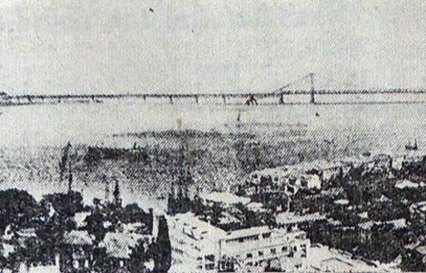 1935 yılında Avrupa ve Anadolu yakalarını bağlayacak asma köprü!