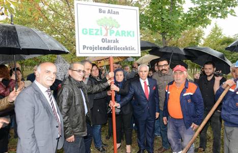 Ataevler’de parka dönüştürülecek yeşil alana Gezi Parkı adı verildi!