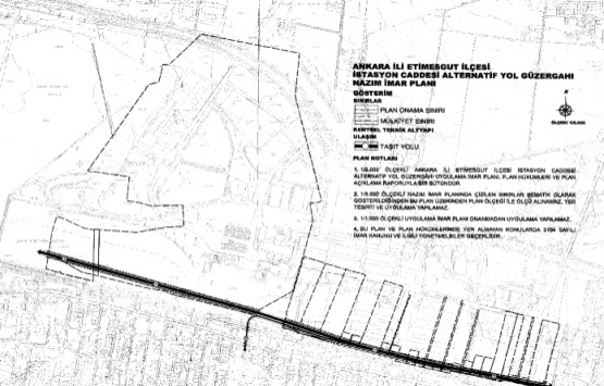 Ankara Etimesgut ta yol projesine ilişkin imar planı onaylandı!