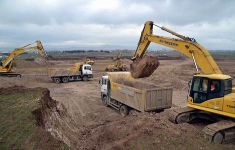 Akyurt Fuar Alanı kazı dolgu çalışması devam ediyor!