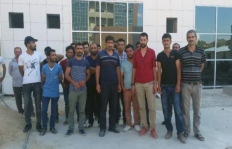 Uşak'ta inşaat işçileri eylem yaptı!