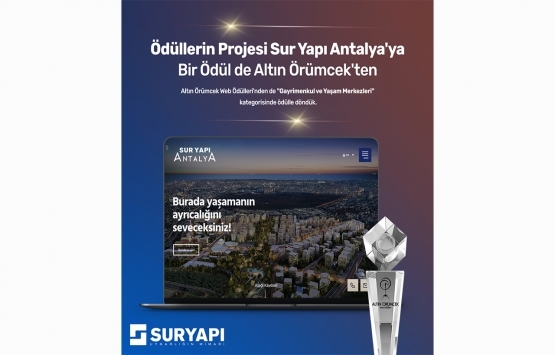 Sur Yapı Antalya 'Altın Örümcek'ten ödül aldı!