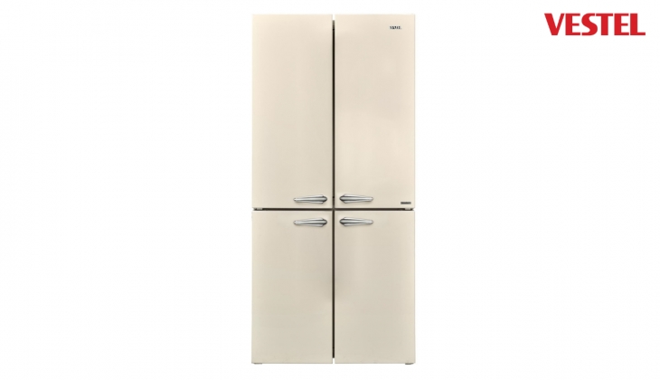 Vestel RETRO FD56001 Bej 487 Lt Gardırop Tipi Buzdolabı’nda vade farksız 9 taksit fırsatı başladı!