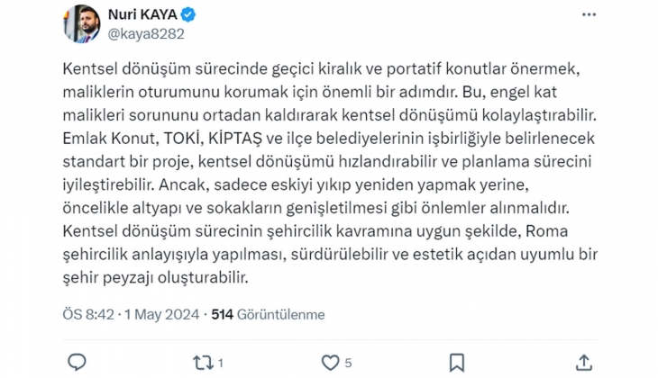 Tebernüş Kireçci sordu, vatandaş cevapladı! Nasıl bir kentsel dönüşüm uygulaması sorunları çözer?