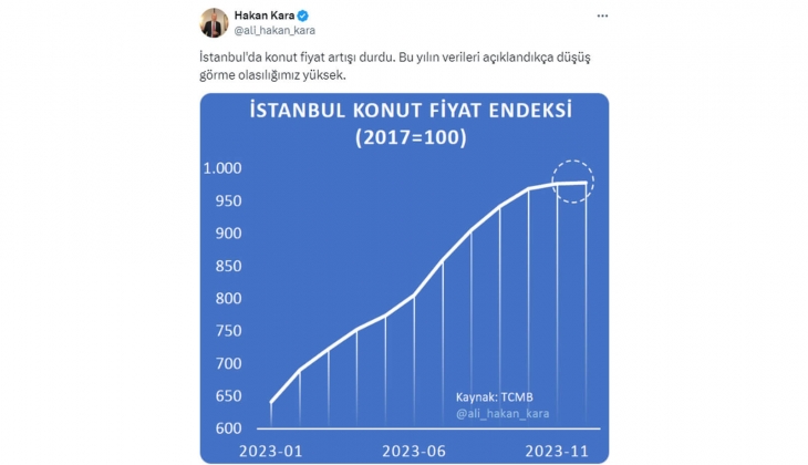 İstanbul da konut fiyat artışı durdu! TCMB eski başekonomistinden flaş tahmin!