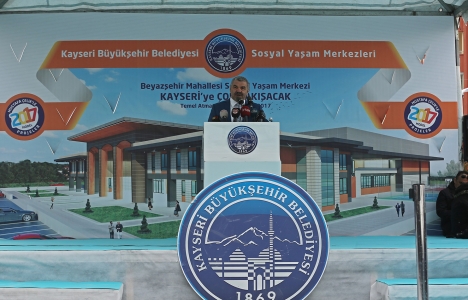 Kayseri Beyazşehir Sosyal Yaşam Merkezi'nin temeli atıldı!