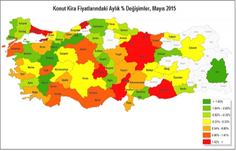 Reidin Konut Fiyat Endeksleri 2015 Mayıs ayı sonuçları!