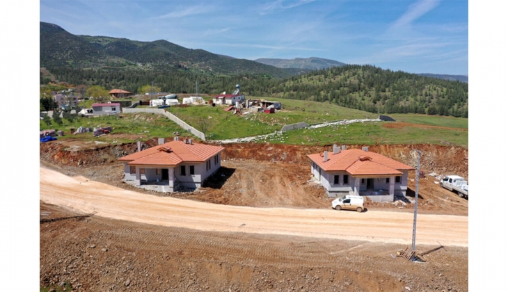 Gaziantep Nurdağı ndaki köy tipi afet konutları Ramazan Bayramı na yetişecek!