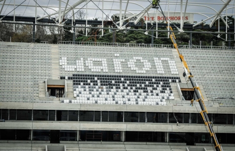 Vodafone Arena’da koltukların montajına başlandı!