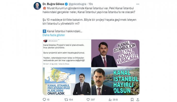 Kanal İstanbul yapılırsa İstanbul a ne olur? Buğra Gökce 10 maddede açıkladı! 