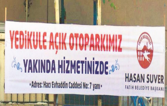 Yedikule eski bostan arazisine otopark yapılmasına tepki!