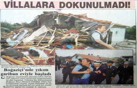1989 yılında Boğaziçi nde yıkıma gariban evinden başlanmış!