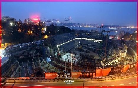 Vodafone Arena son durum: Çatı montajına başlandı!