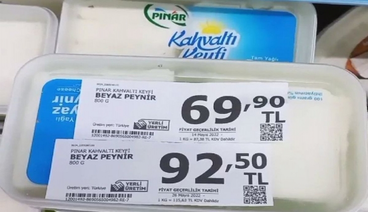 Peynire devasa zam! Etiketi görenler şok oldu!