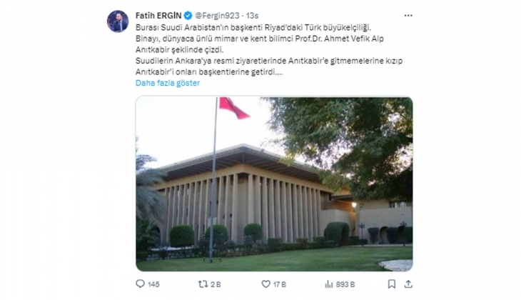 Riyad daki büyükelçiliğin büyük sırrı!