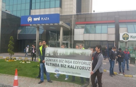 Nurol Park Güneşli şantiyesinde eylem yapıldı!