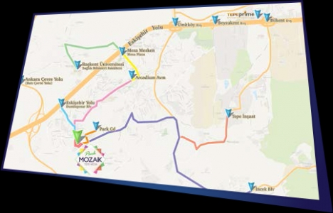 Park Mozaik Evleri ulaşım!