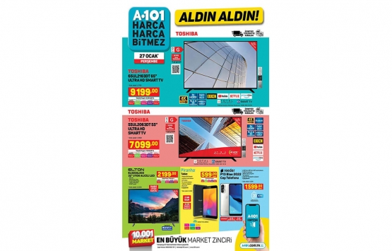 A101 aldın aldın online 27 Ocak kataloğu!