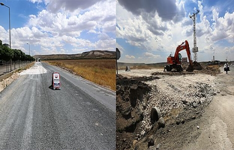 Şanlıurfa Devteşti-Bozova bağlantı yolu onarılıyor!