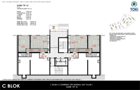 TOKİ Kayaşehir 18. Bölge kat planları!