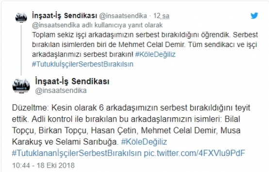 Tutuklu havalimanı işçilerinden 6 sı tahliye edildi!