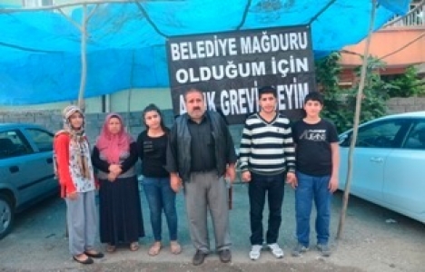 Batman'da imar cezası kesilen vatandaş açlık grevi yaptı!