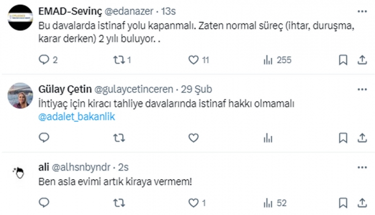 Ev sahiplerinden sadece kiracıları koruyan sözleşmelere tepki! Tahliye davaları 12-14 ay sonraya kalıyor!