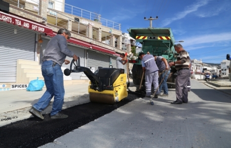 Bodrum Gümbet'in yolları asfaltlanıyor!