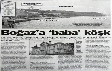 1997 yılında Boğaz a Çankaya Köşkü!