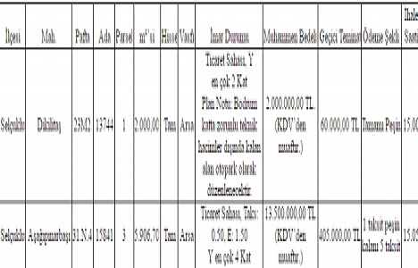 Konya Selçuklu da 15.5 milyon TL ye satılık 2 arsa!