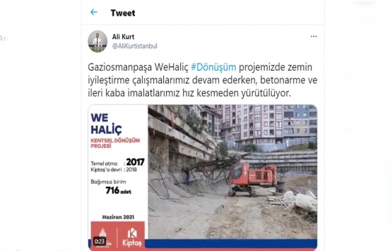 KİPTAŞ We Haliç projesinde inşaat hızlandı!