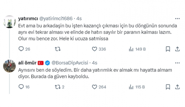7 milyon TL lik evini satan faizden 310 bin TL kazanıyor! Konut yatırımı, faiz yatırımı mı mantıklı? Vatandaşlar ne dedi