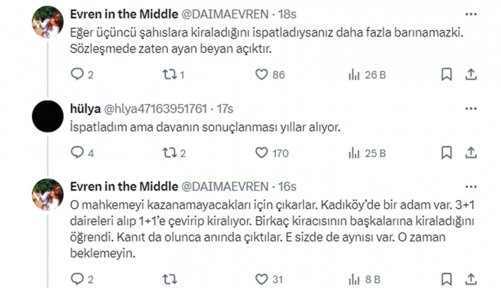 Kiracıların sözleşme ihlaline, imza inkarı ve benzeri yalanlarla ev sahibini mağdur etmesine neden göz yumuluyor?