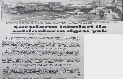 1977 yılında İstanbul un birçok çarşısının adı yadigar kalmış!