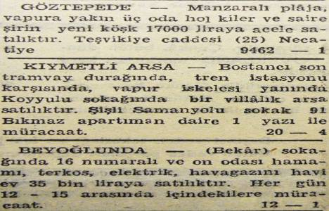 1947 yılında Galib Paşa Köşkü 90 bin liraya satılacakmış!