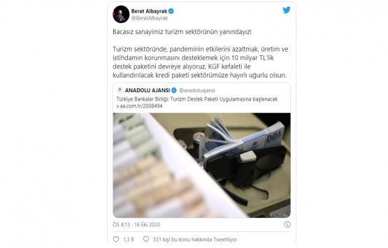 Berat Albayrak: 10 milyar TL lik destek paketini devreye alıyoruz!