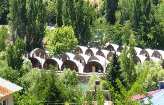 Tunceli de çadır kamp konseptli otel açıldı!