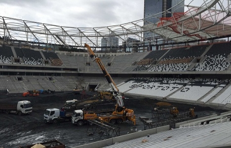 Vodafone Arena nın kaba inşaatında sona gelindi!