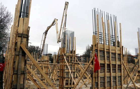 Elazığ Beyzade Efendi Camisi'nin yerine inşa edilecek cami için temel atıldı!