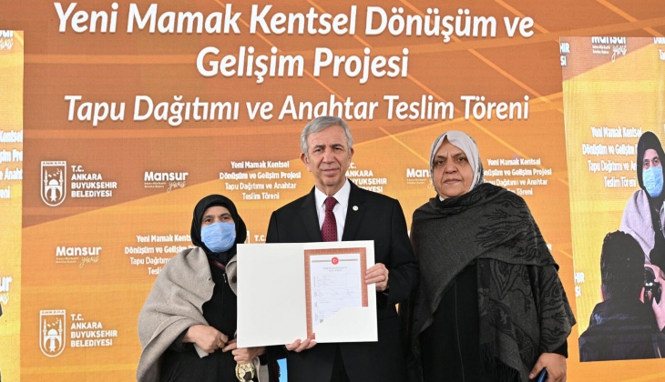 Yeni Mamak Kentsel Dönüşüm 5. Etap ta tapu dağıtımı ve anahtar teslimi yapıldı! 